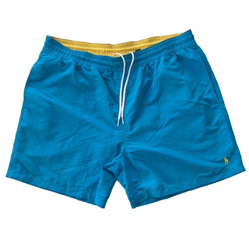 Polo by Ralph Lauren Blue and Yellow Men's Swim Trunks Size XXL Big & Tall